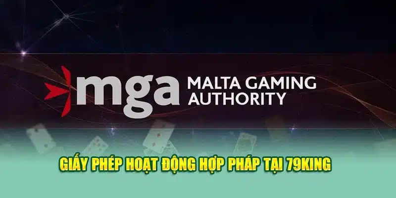 Giấy phép hoạt động hợp pháp tại 79KING